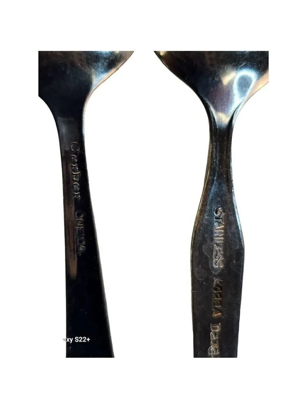 Vintage Baby Utensils Set 5 Teaspoons Forks Silver Stainless